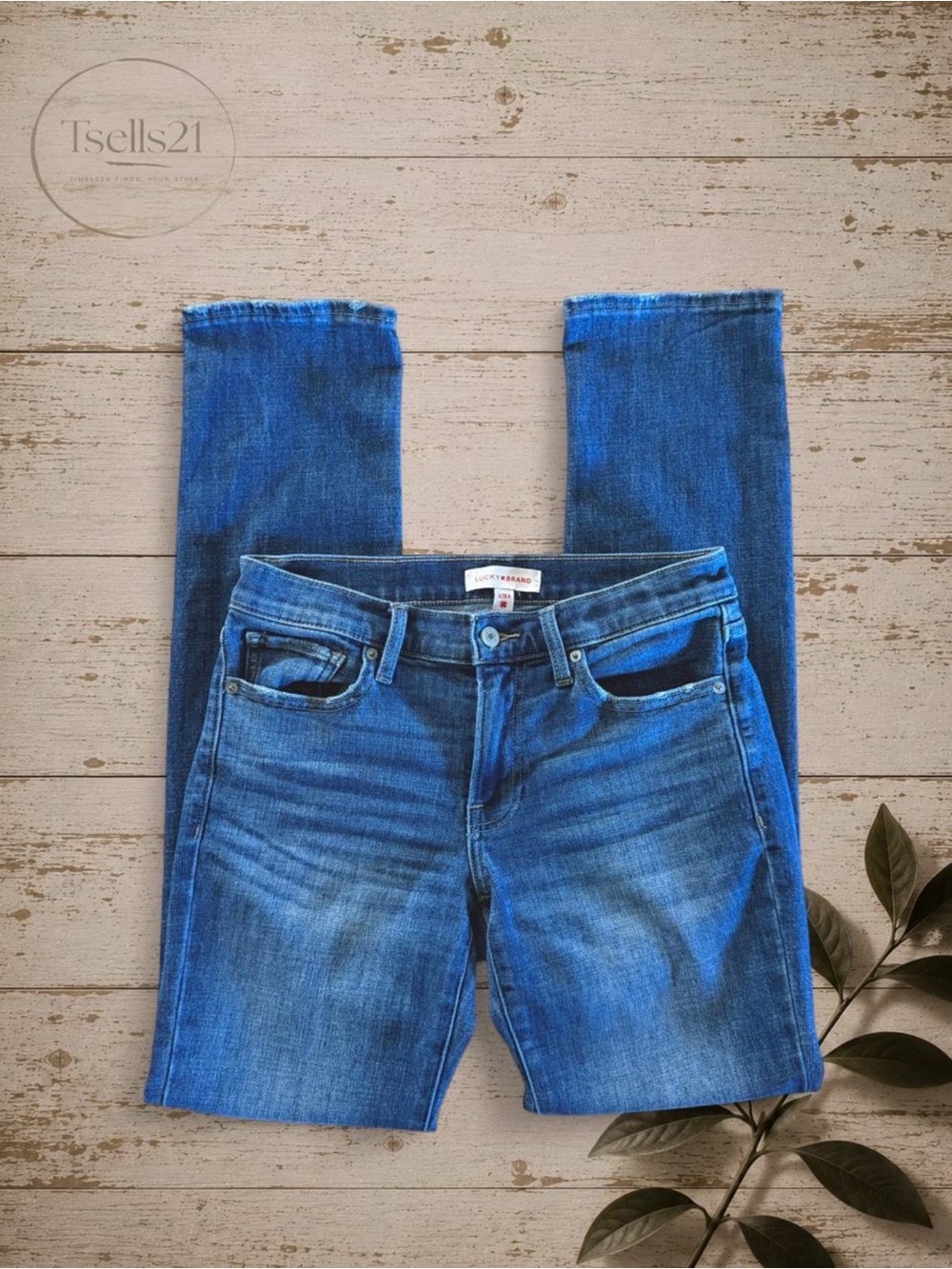 Lucky Brand Mid-Rise Straight Leg Jeans - Size 6